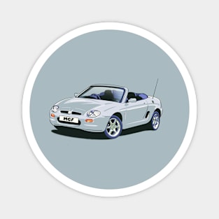 MG MGF Wedgewood Blue Car Magnet